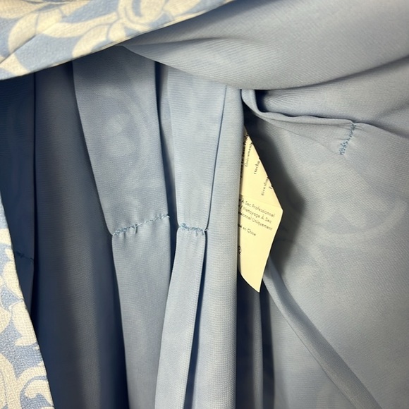 Diane Von Furstenberg flutter sleeve midi length wrap dress floral vine Sz 2 - Picture 13 of 15